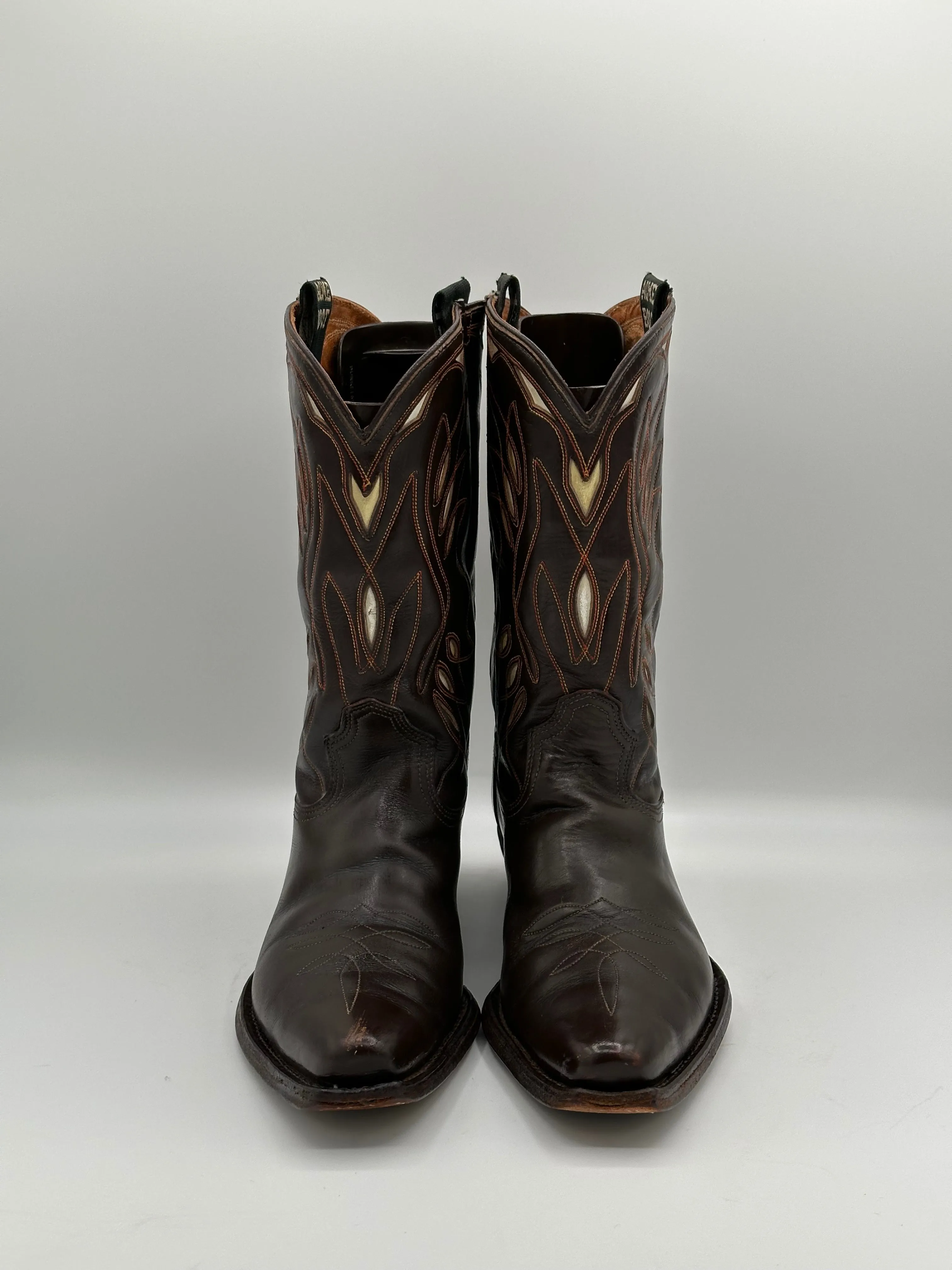 1940's ACME Vintage Inlay Cowboy Boots size 8 D