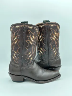 1940's ACME Vintage Inlay Cowboy Boots size 8 D