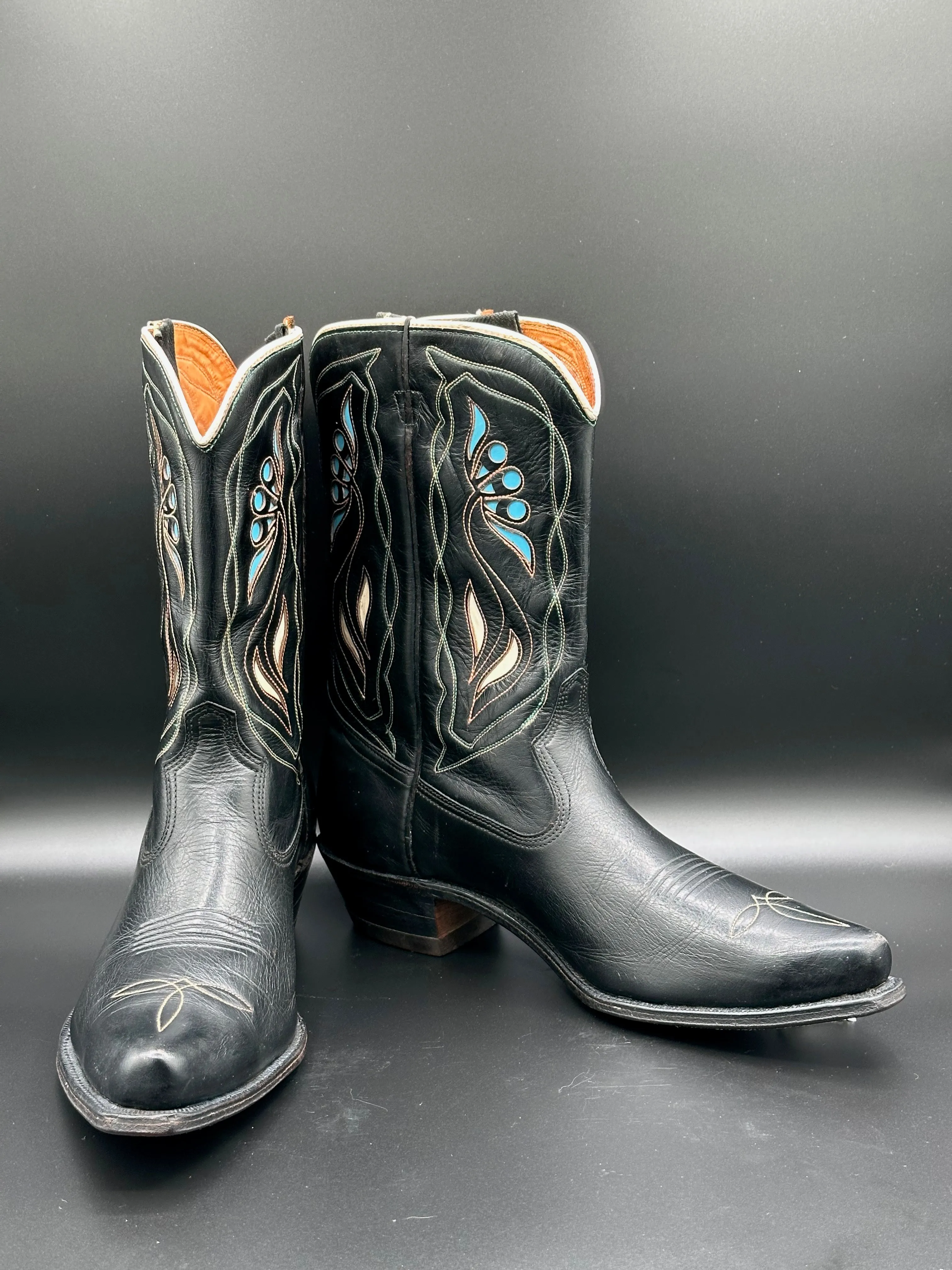 1950's ACME Butterfly Inlay Cowgirl Boots size 10 C