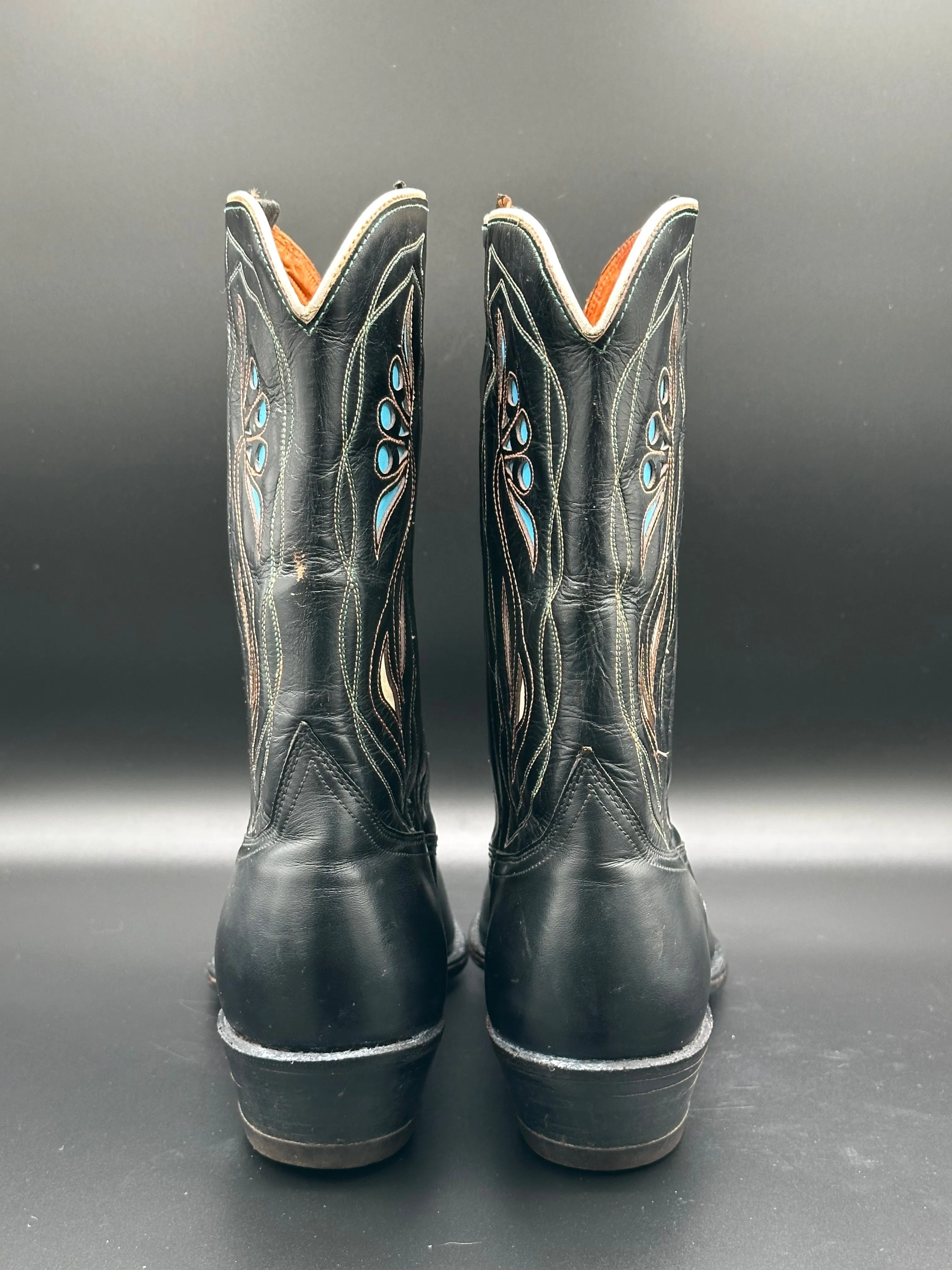 1950's ACME Butterfly Inlay Cowgirl Boots size 10 C
