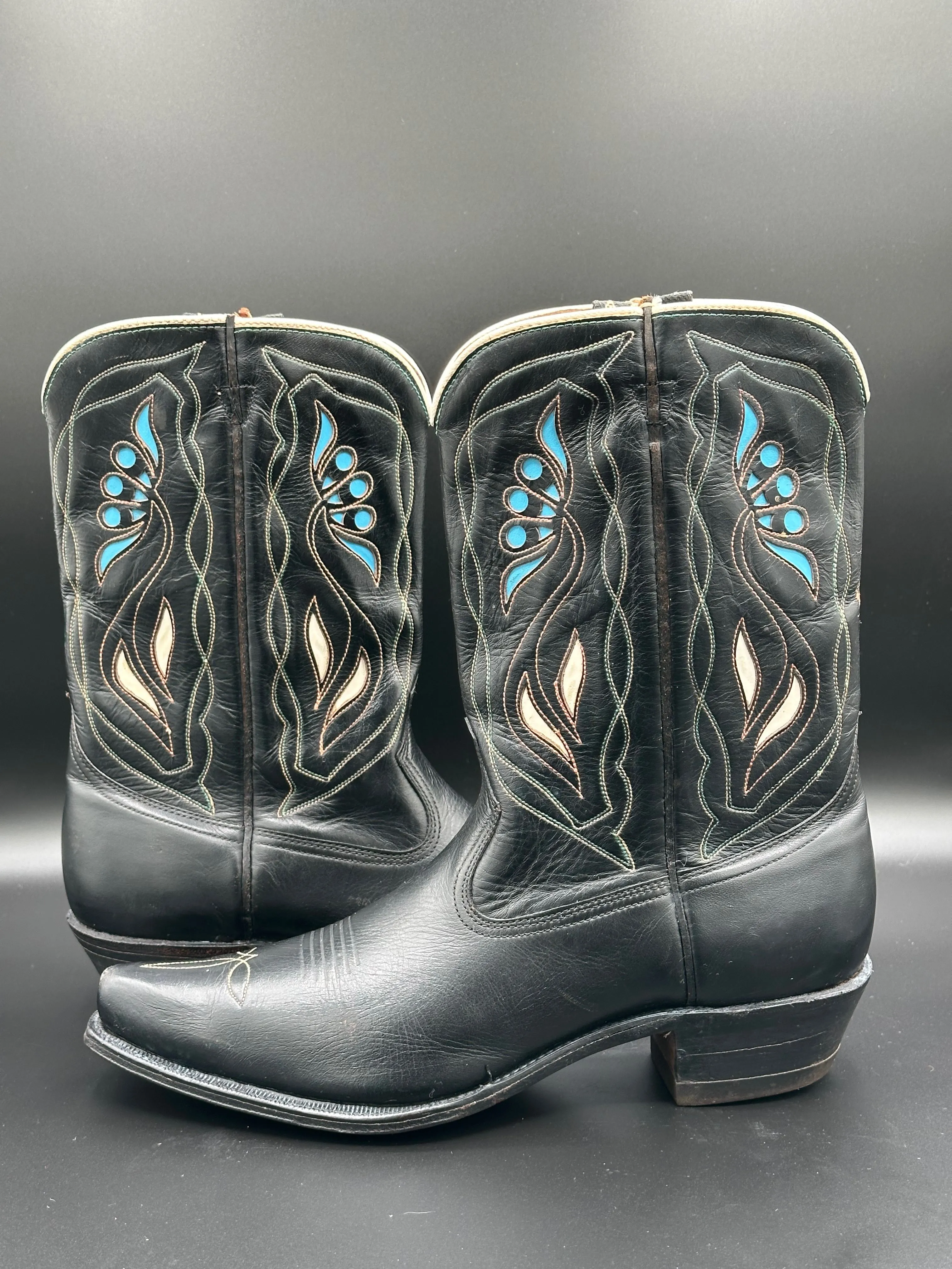 1950's ACME Butterfly Inlay Cowgirl Boots size 10 C