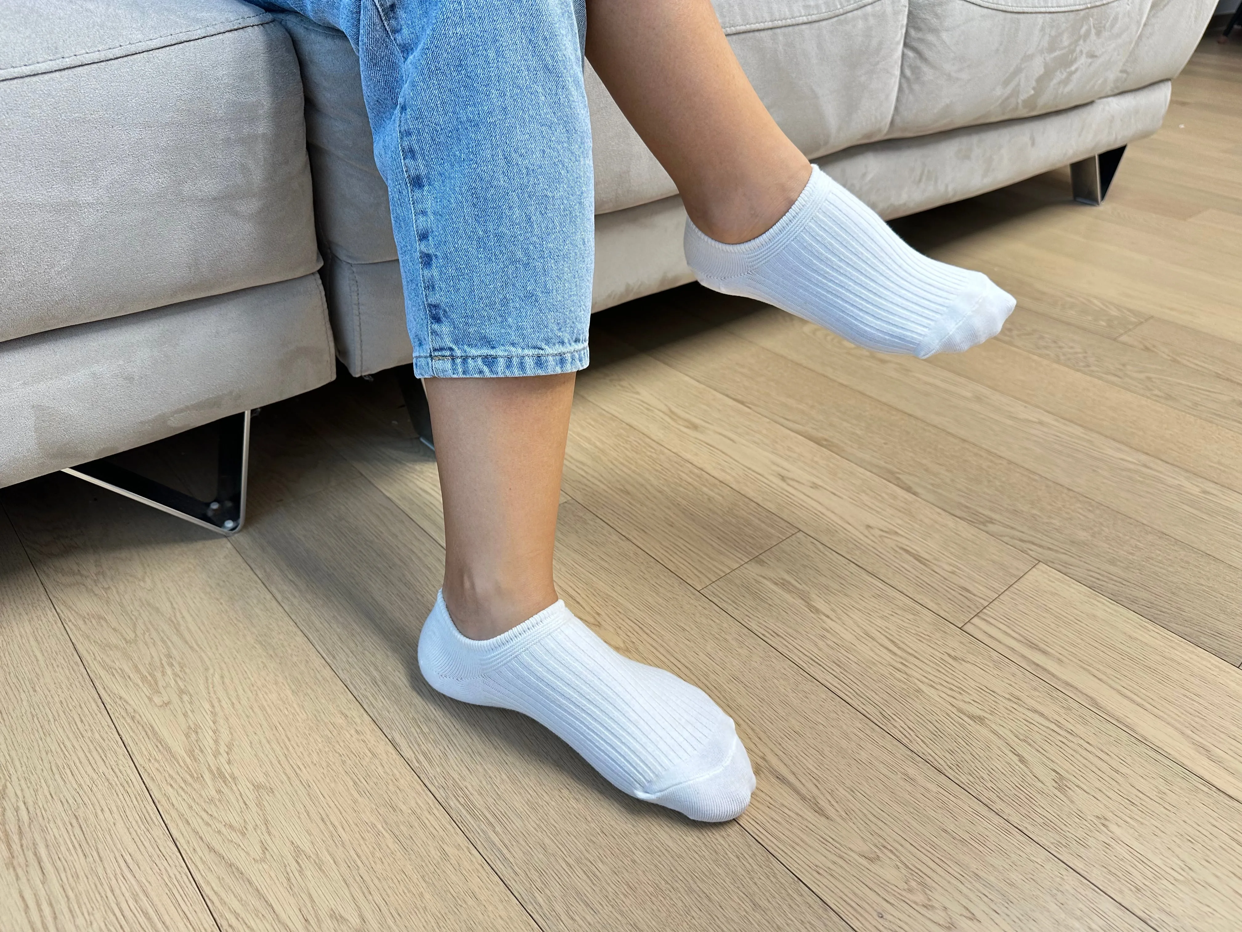 7 Pairs No-Slip No Show Socks - Low Cut Invisible Socks