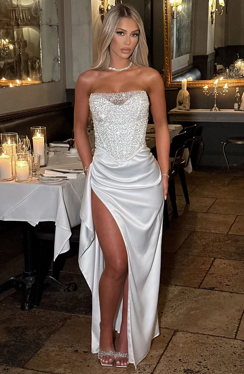 Ana Maxi Dress - Ivory