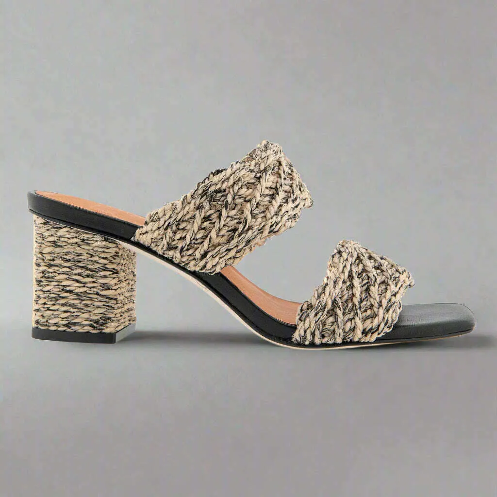 ANDRE ASSOUS - Drew - Natural/Multi & Natural/Black Raffia