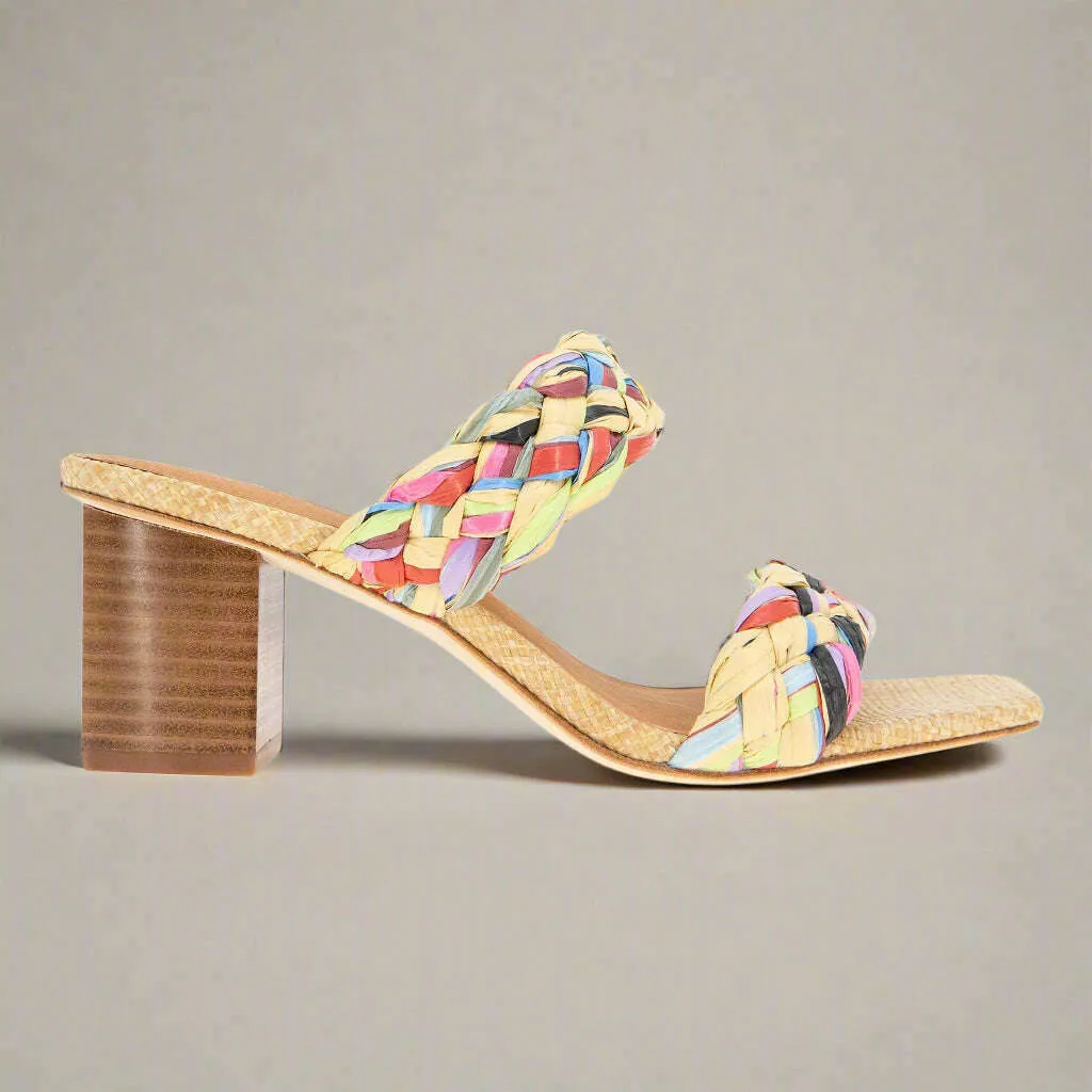 ANDRE ASSOUS - Drew - Natural/Multi & Natural/Black Raffia