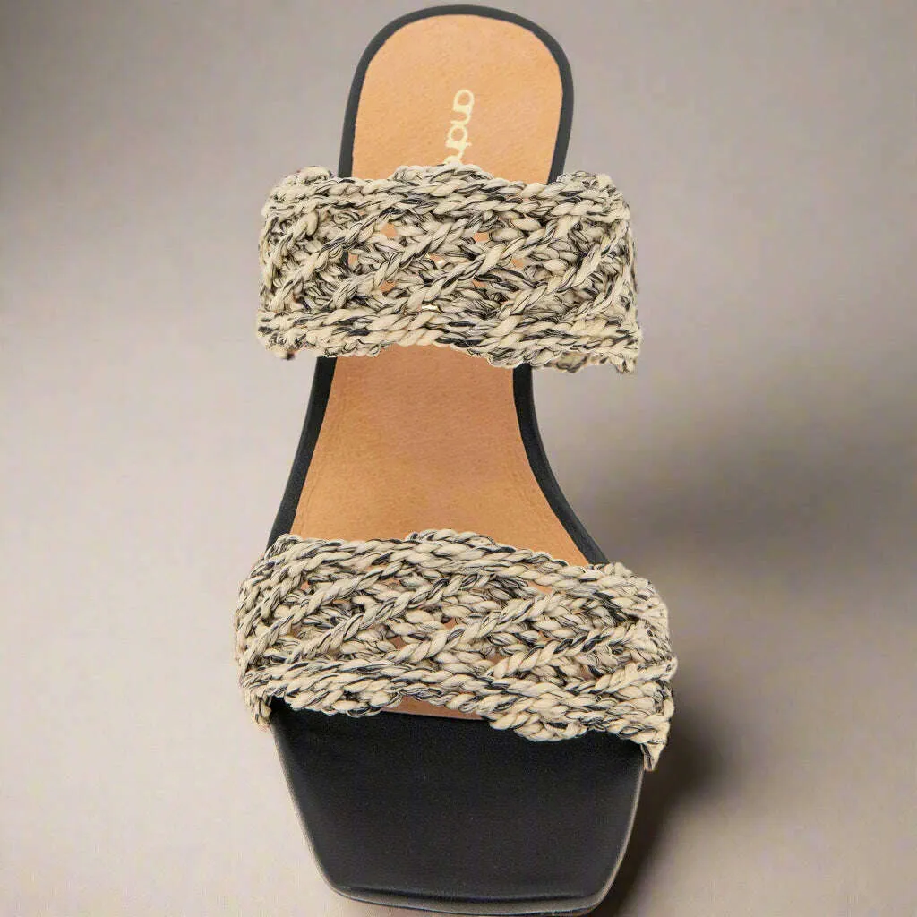 ANDRE ASSOUS - Drew - Natural/Multi & Natural/Black Raffia