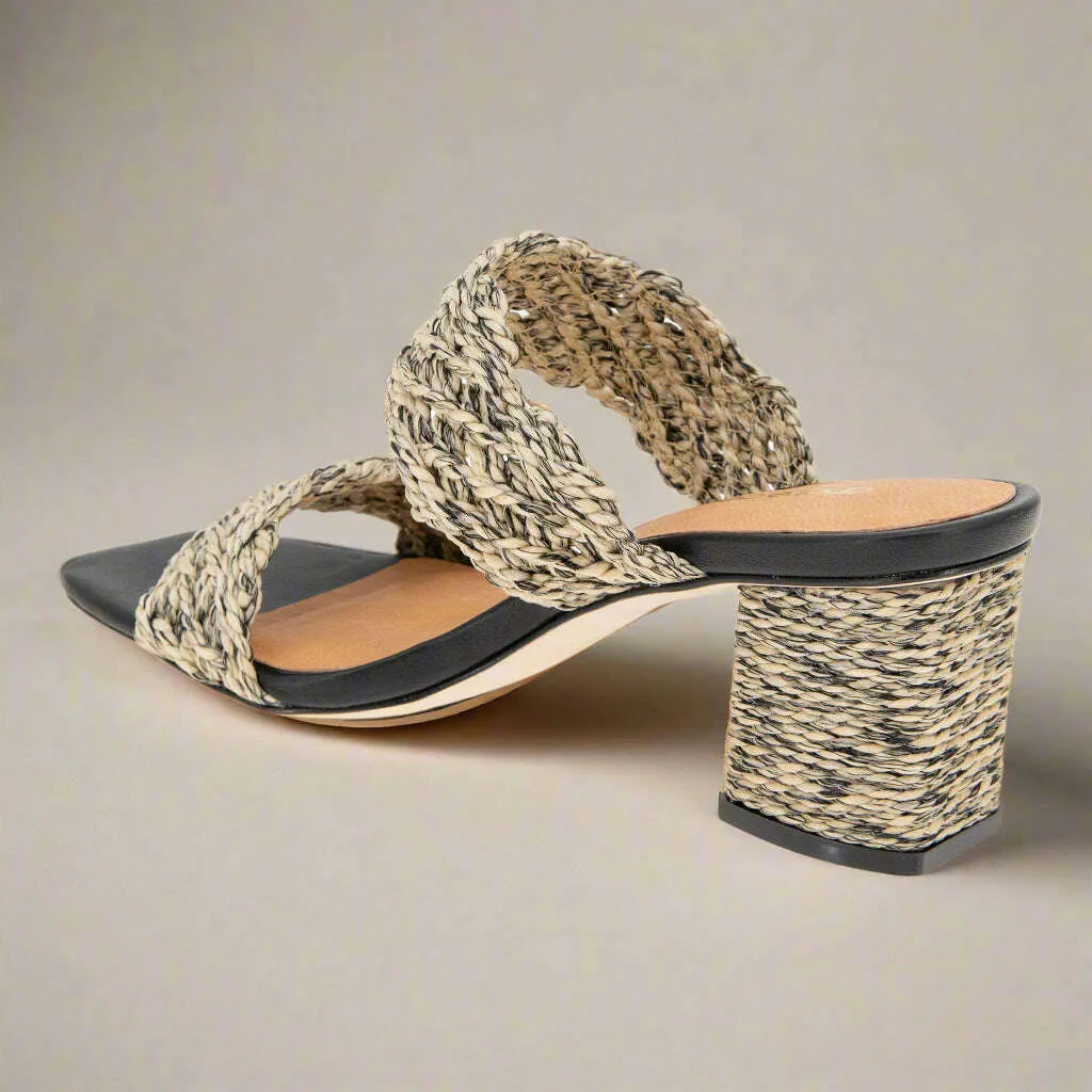 ANDRE ASSOUS - Drew - Natural/Multi & Natural/Black Raffia