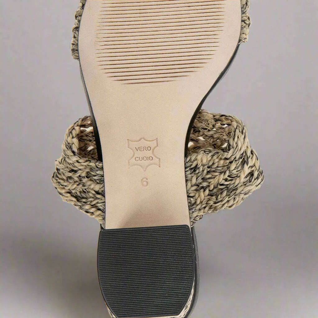 ANDRE ASSOUS - Drew - Natural/Multi & Natural/Black Raffia