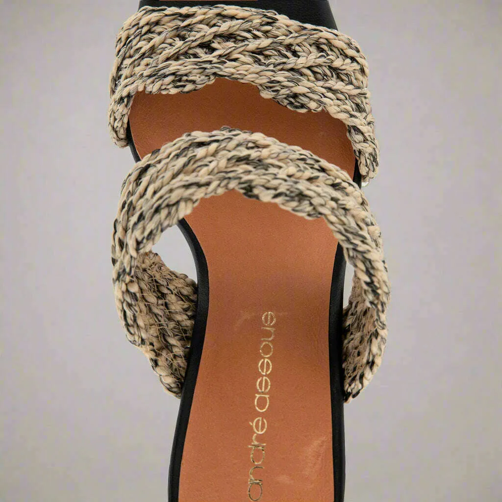 ANDRE ASSOUS - Drew - Natural/Multi & Natural/Black Raffia