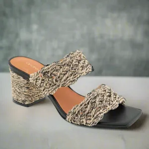 ANDRE ASSOUS - Drew - Natural/Multi & Natural/Black Raffia
