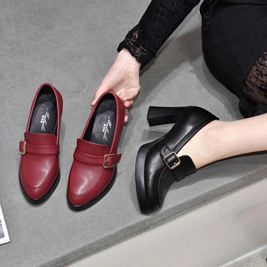 Arlena™ | Chic Block Heel Loafers