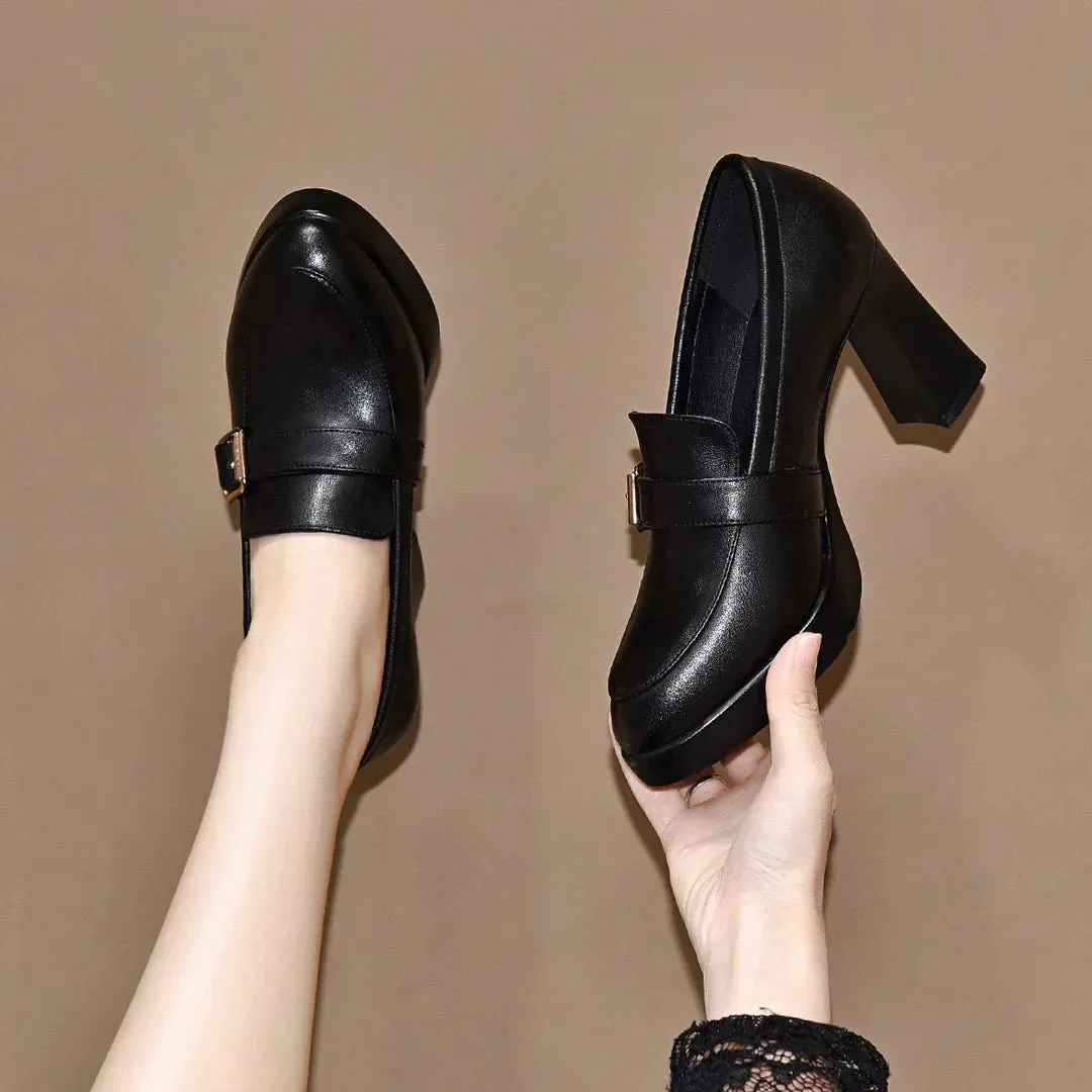 Arlena™ | Chic Block Heel Loafers