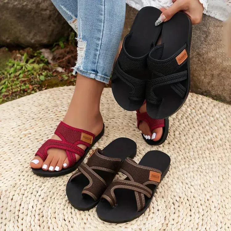 Aviva | Elegant Perforated Chic Mesh Sandals