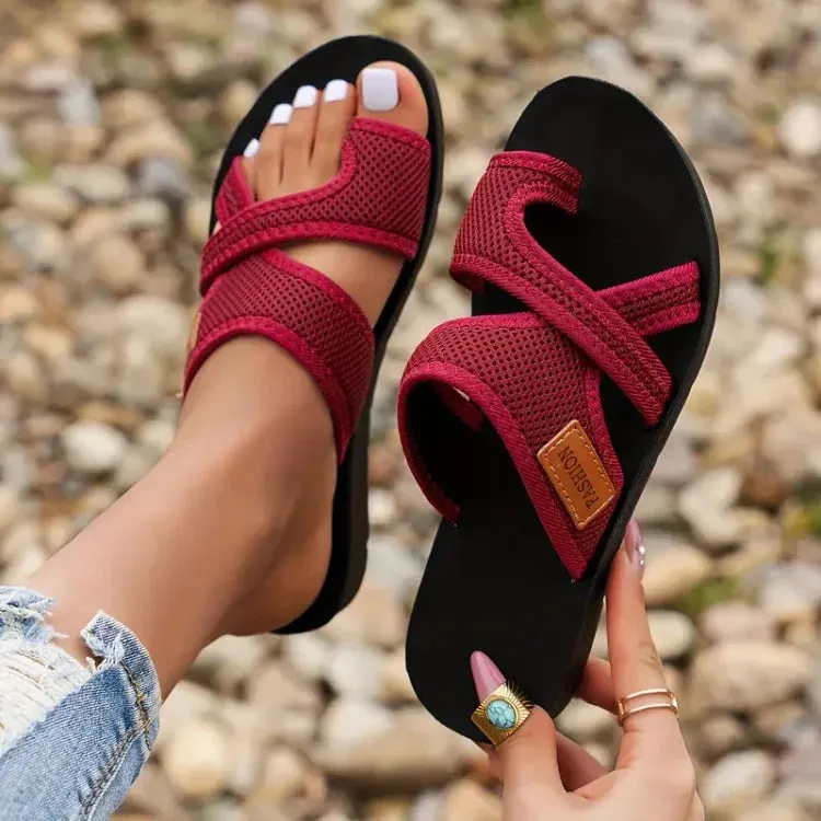 Aviva | Elegant Perforated Chic Mesh Sandals