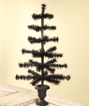 Black Feather Tree Urn 26"