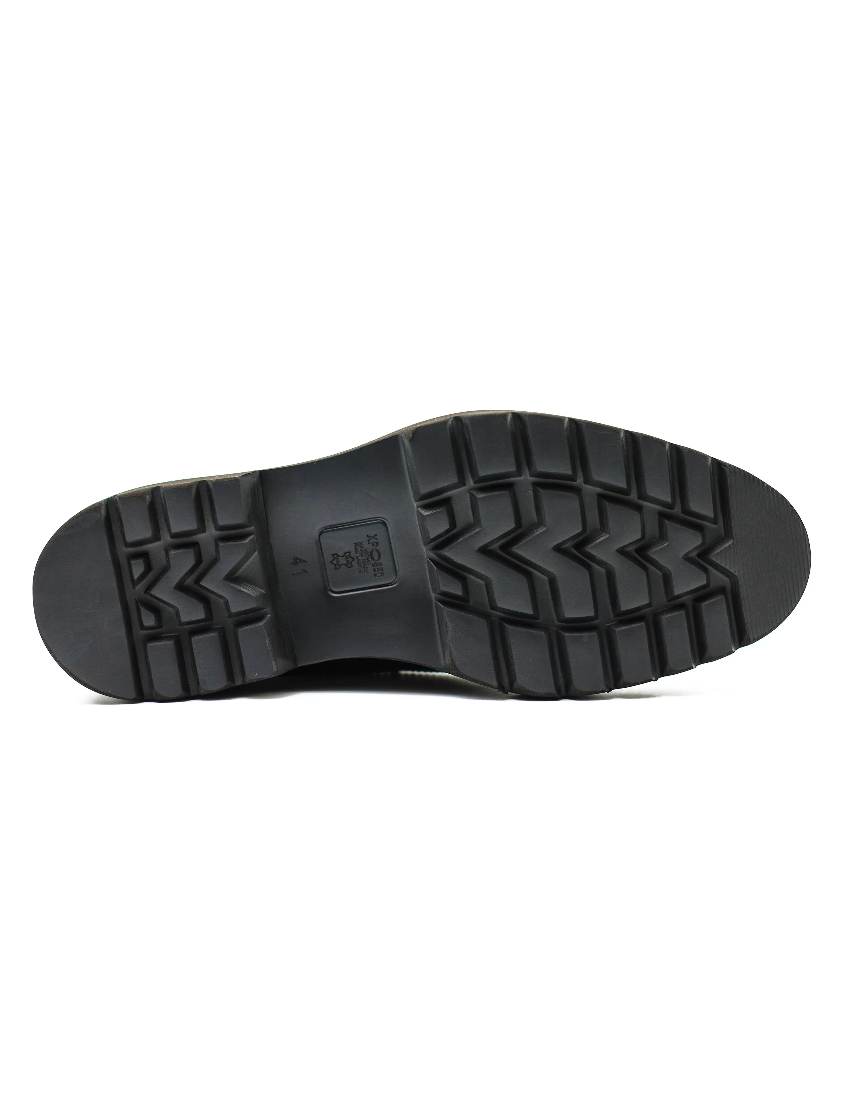 BLACK GLOSS POLISHED LEATHER TASSEL LOAFERS