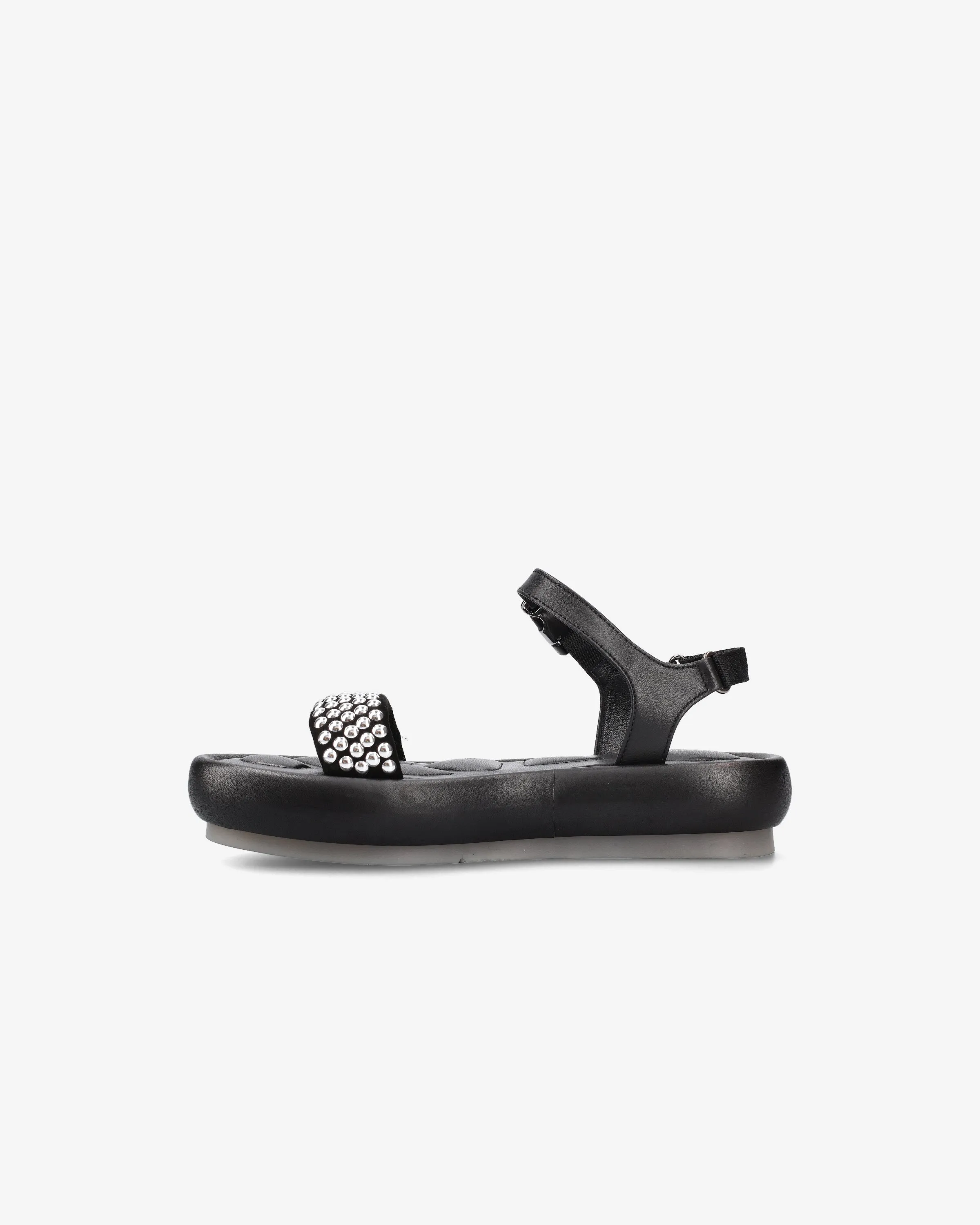Black Suede Sandal