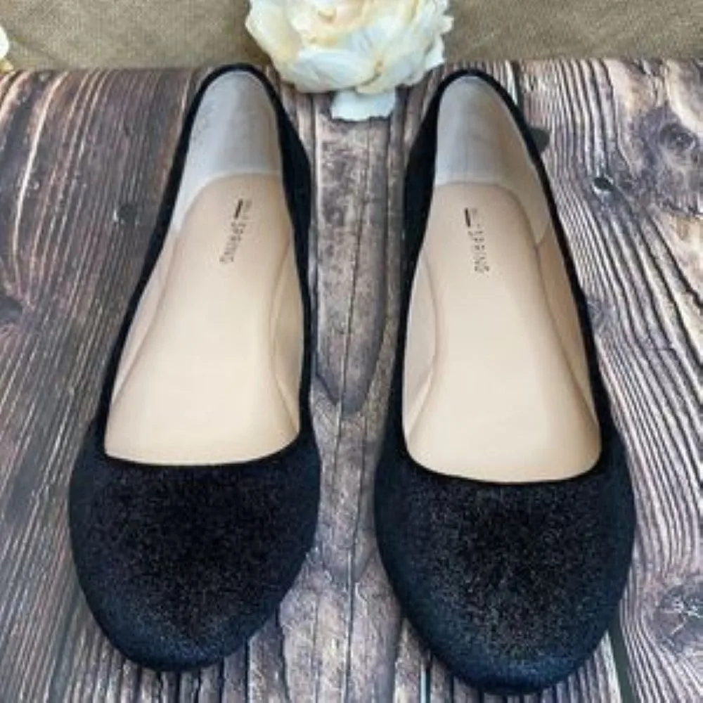 Call It Spring Black Fibocchi Flats 11B
