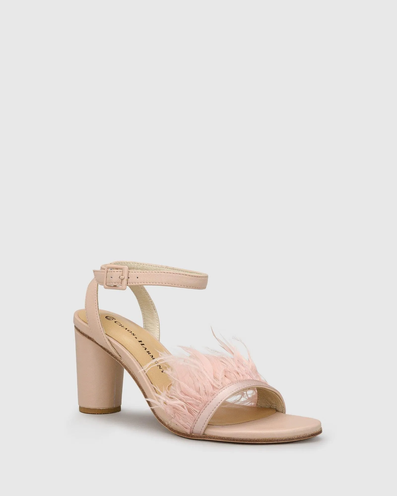 Chichi Heel - Pink Feather
