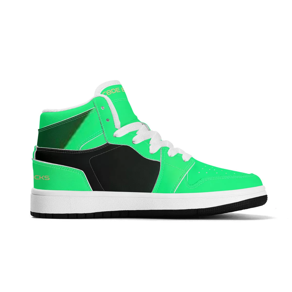 Children High-Top Synthetic Leather Sneakers