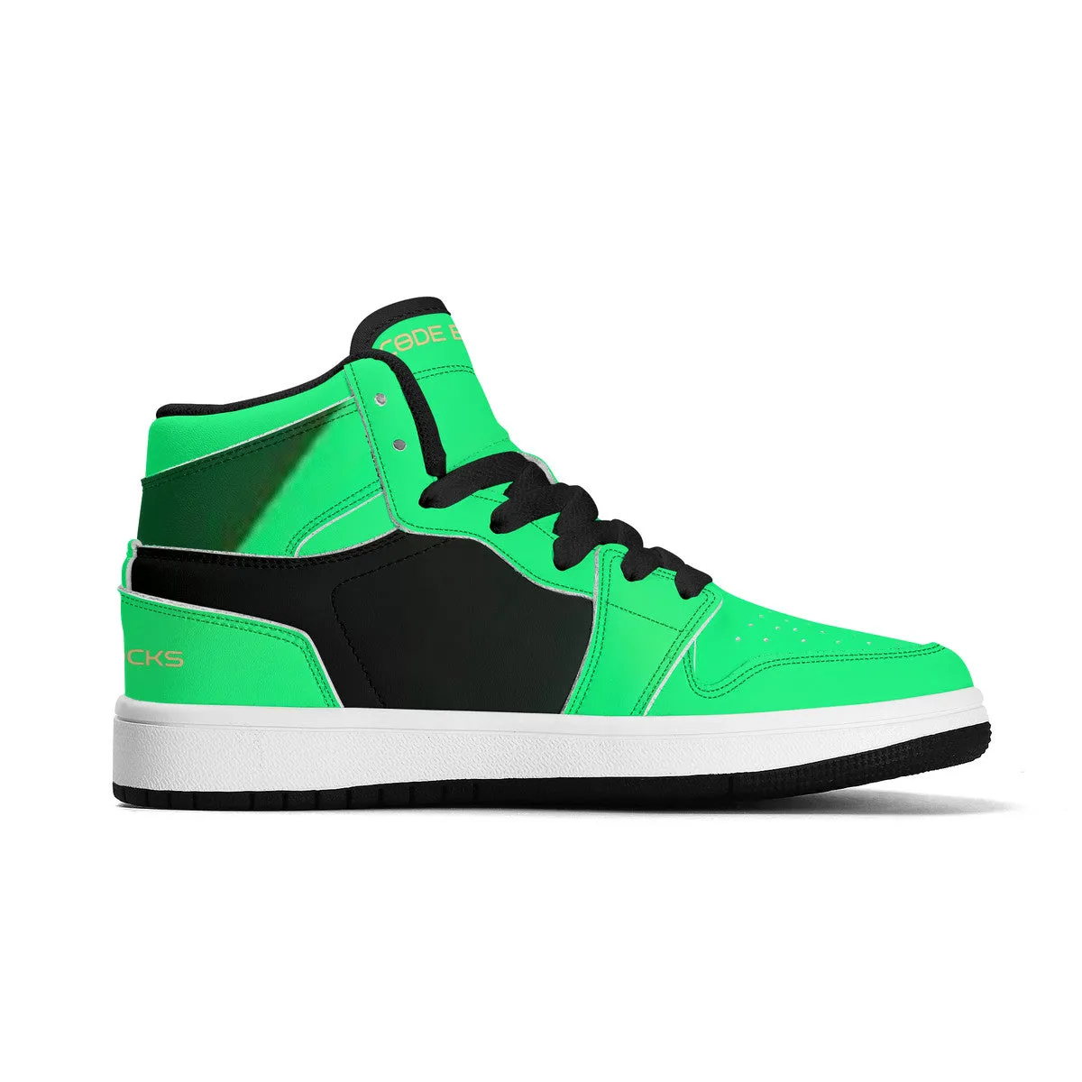 Children High-Top Synthetic Leather Sneakers