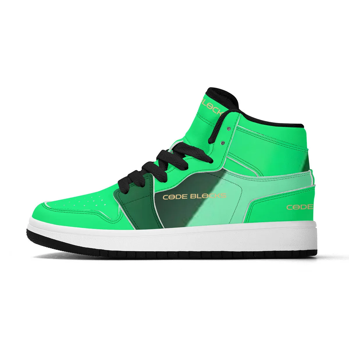 Children High-Top Synthetic Leather Sneakers