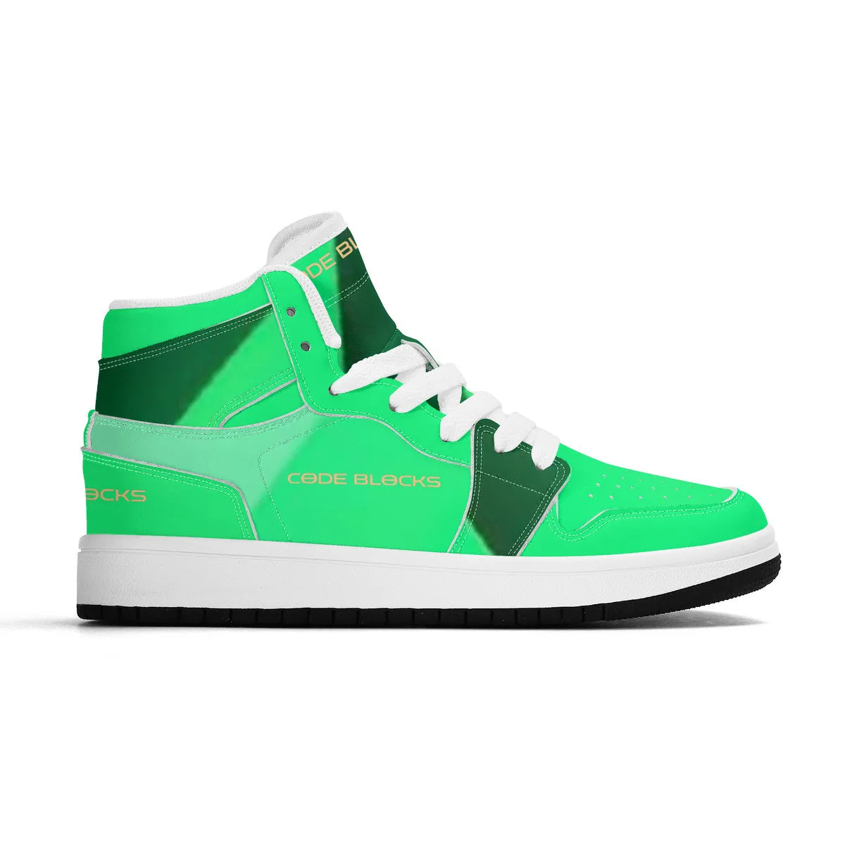 Children High-Top Synthetic Leather Sneakers