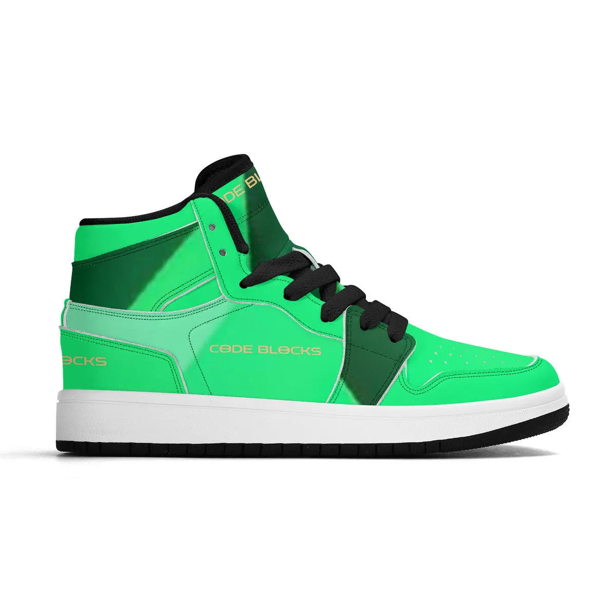Children High-Top Synthetic Leather Sneakers