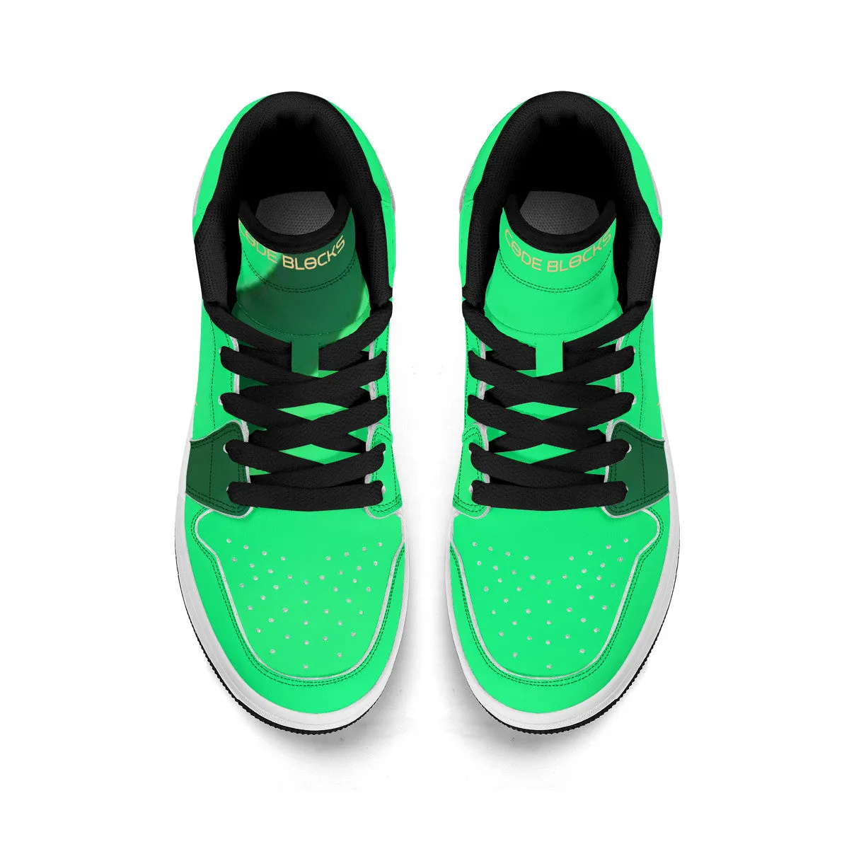 Children High-Top Synthetic Leather Sneakers