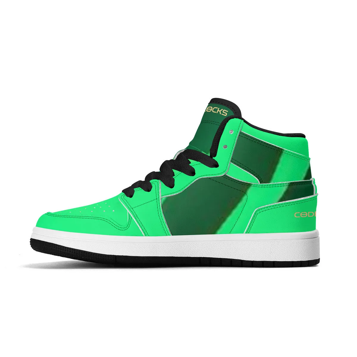 Children High-Top Synthetic Leather Sneakers