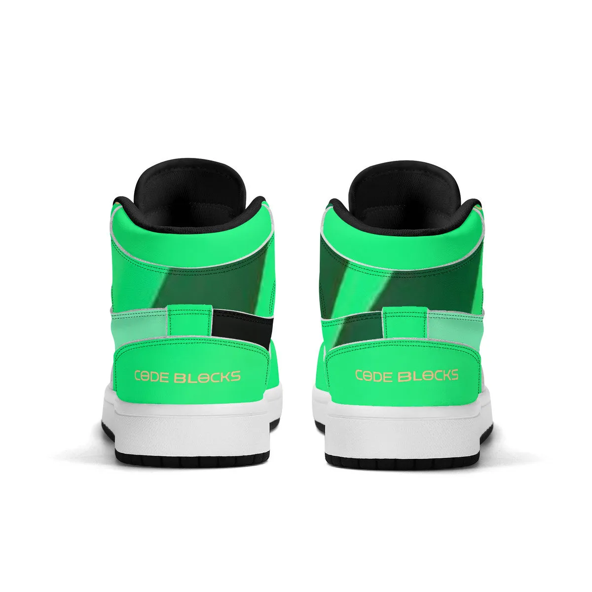 Children High-Top Synthetic Leather Sneakers
