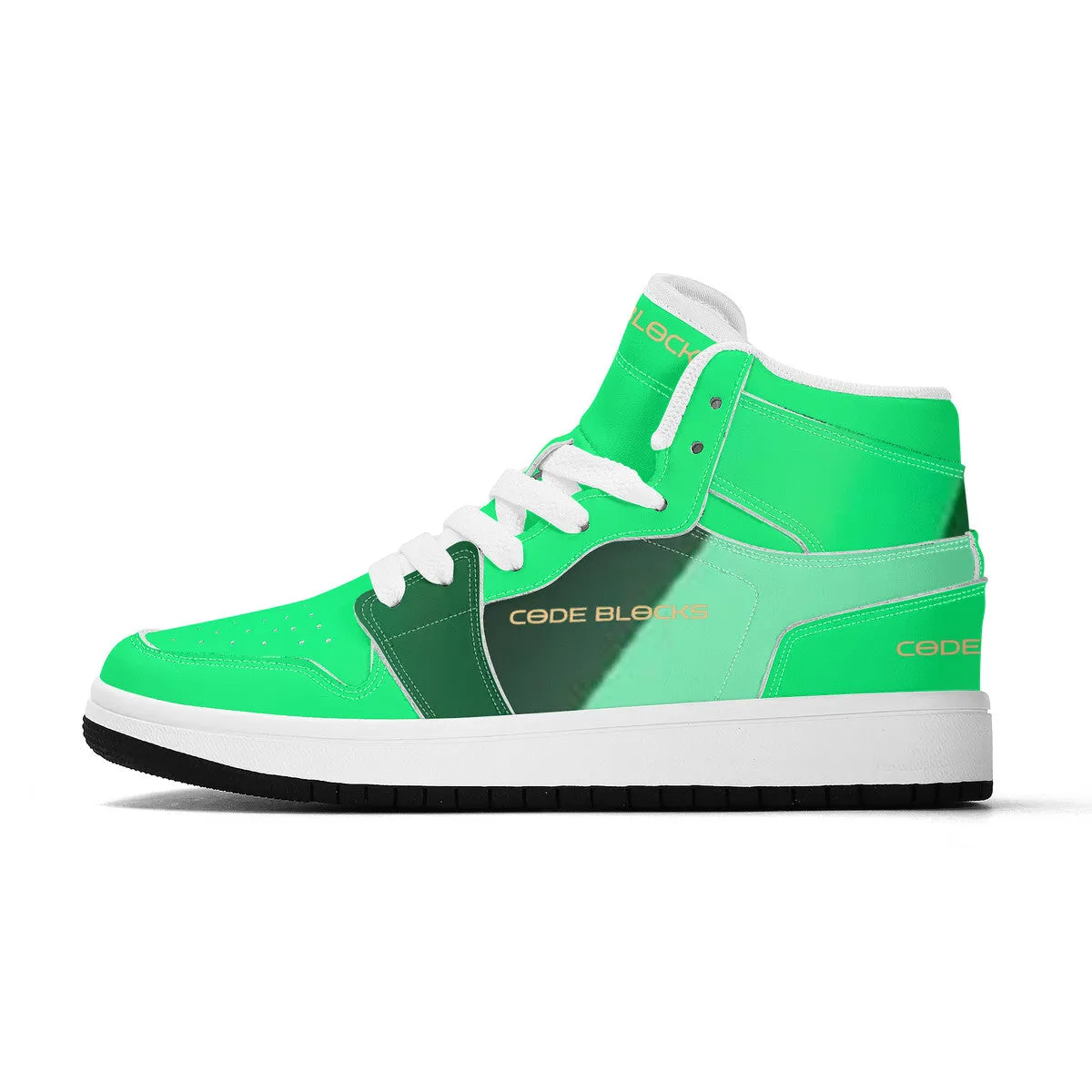 Children High-Top Synthetic Leather Sneakers