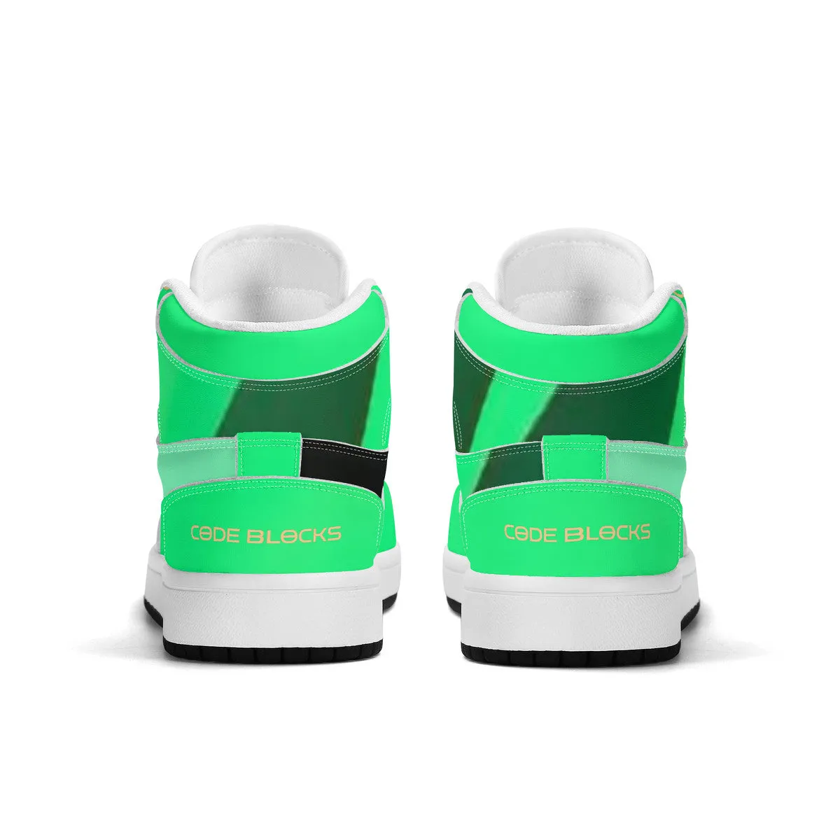 Children High-Top Synthetic Leather Sneakers