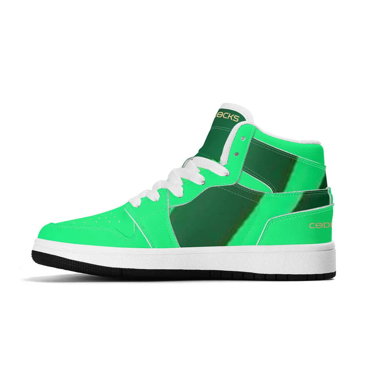Children High-Top Synthetic Leather Sneakers