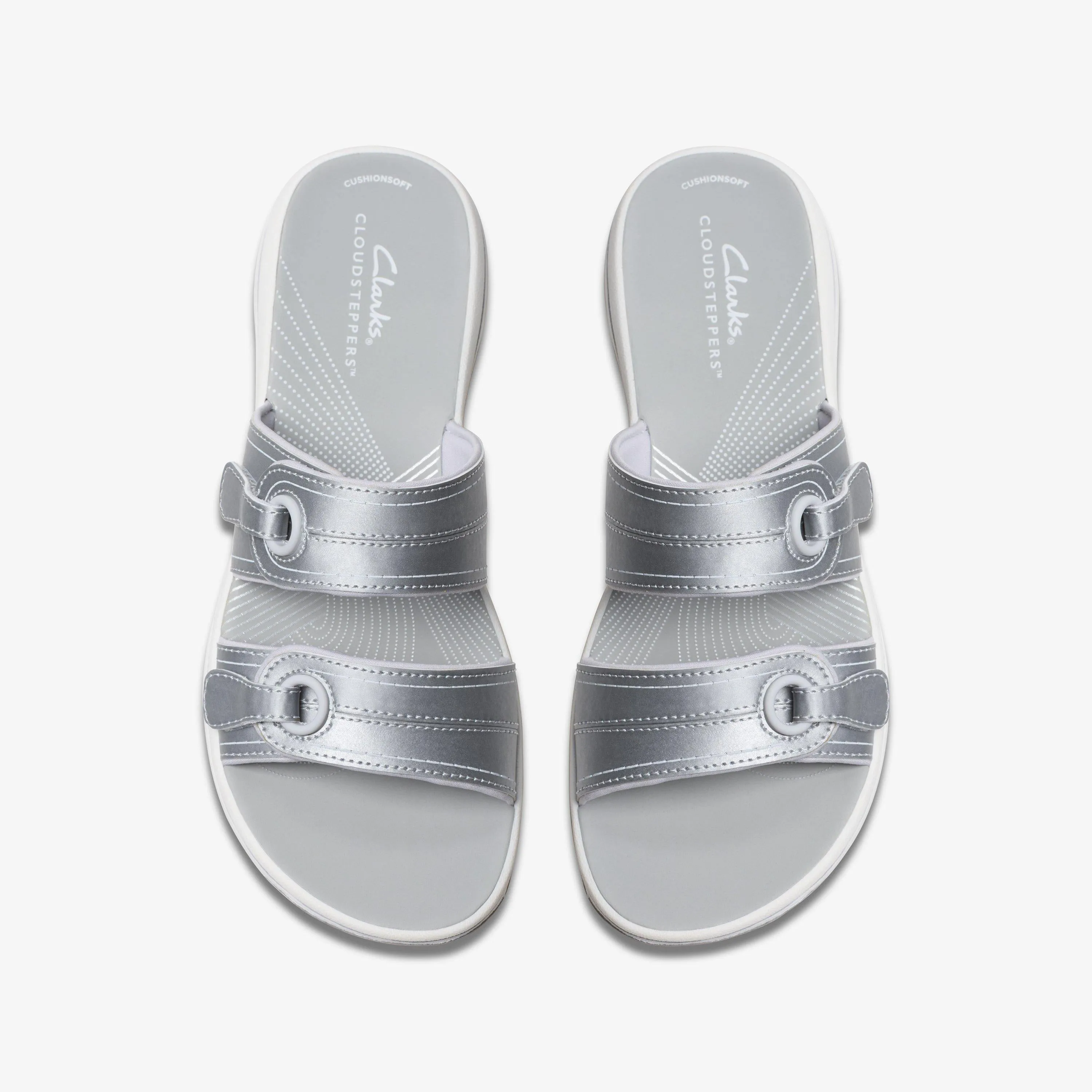 Clarks Women's Breeze Maye Silver 26182098