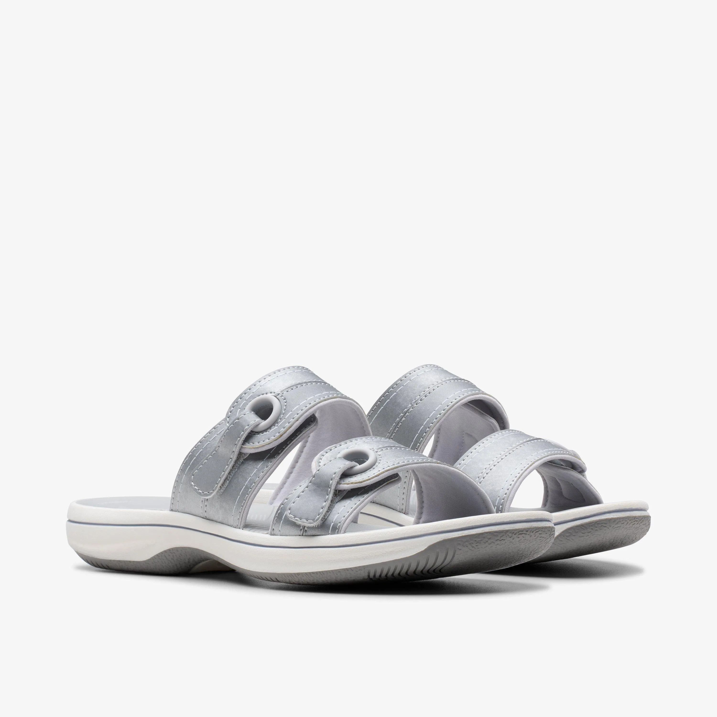Clarks Women's Breeze Maye Silver 26182098