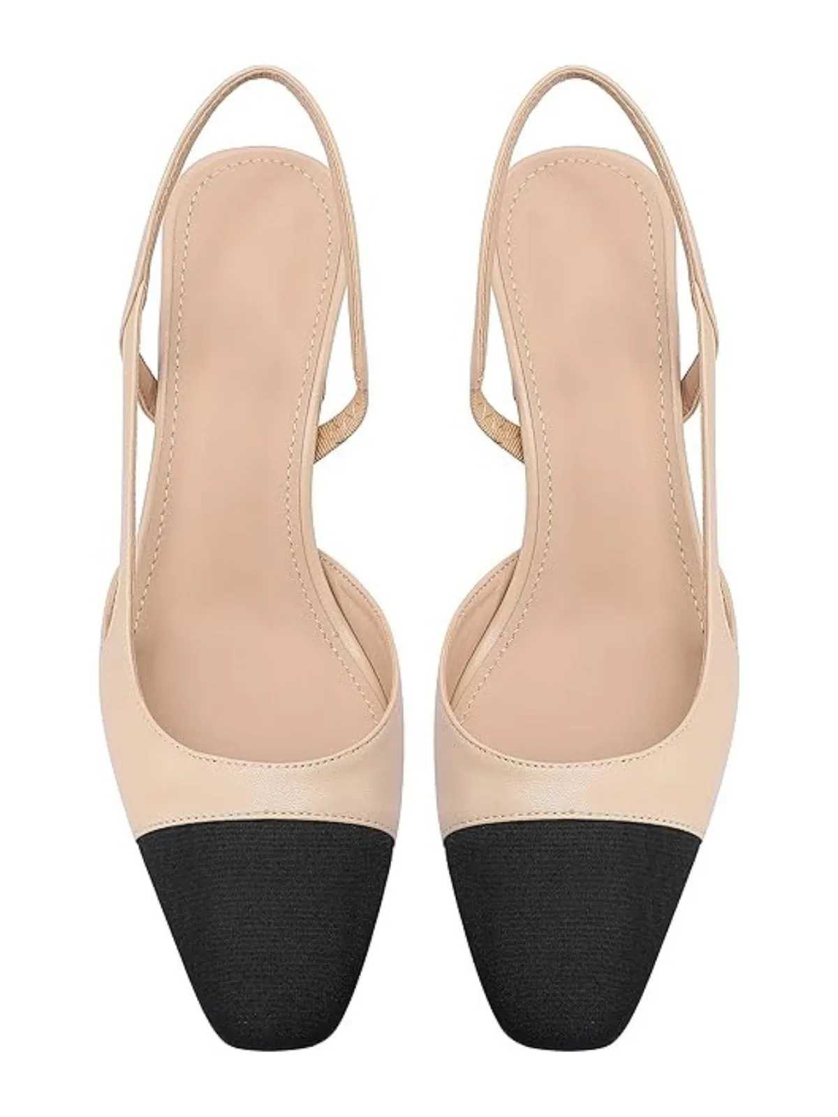 Classic Duo-Tone Slingback Heels