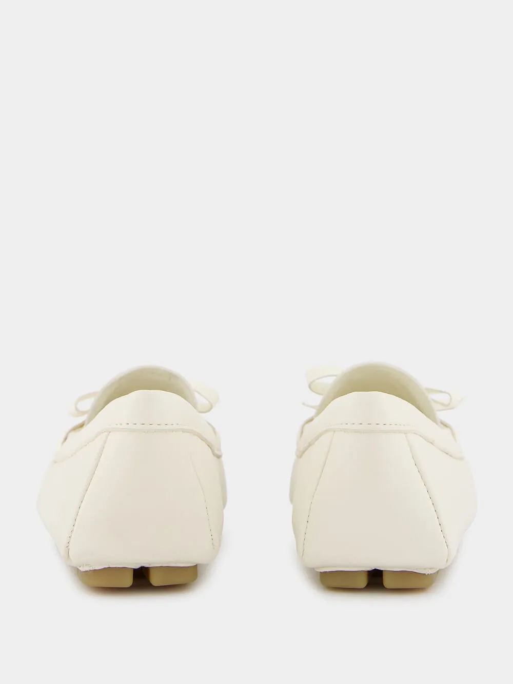 Classic White Leather Loafers