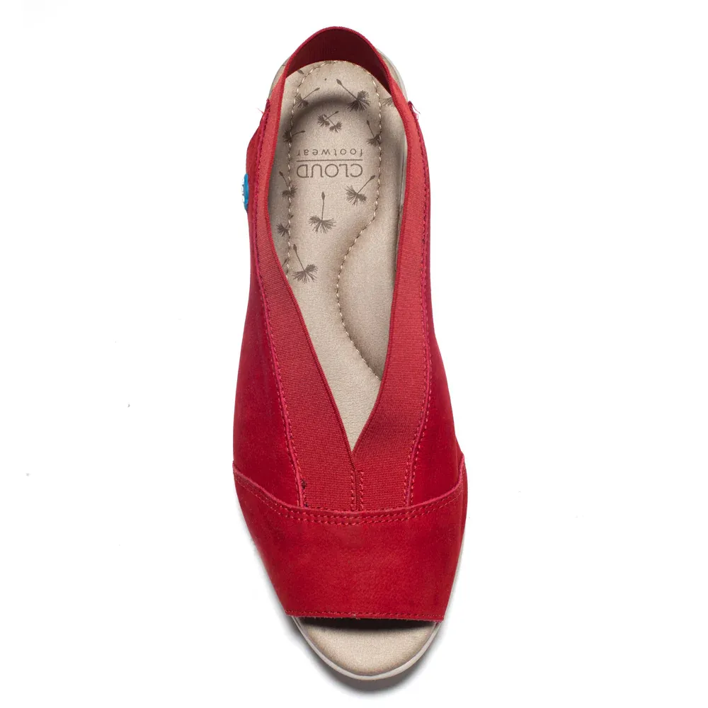 Cloud Footwear Caliber Vogue Longbeach Kitty Red Sandal (Women's)