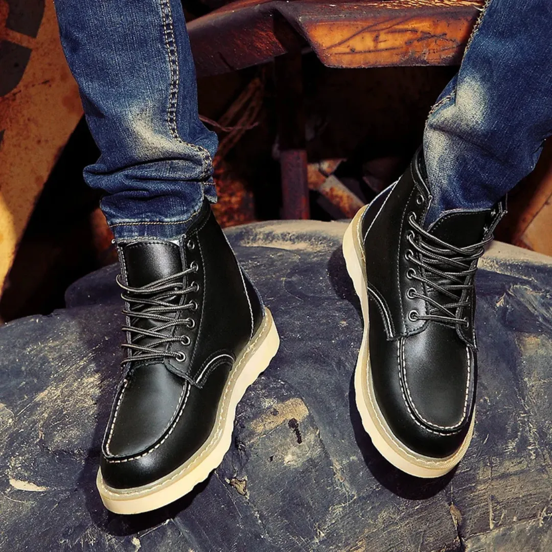 Cole™ | Classic Vintage Leather Boots for Timeless Style