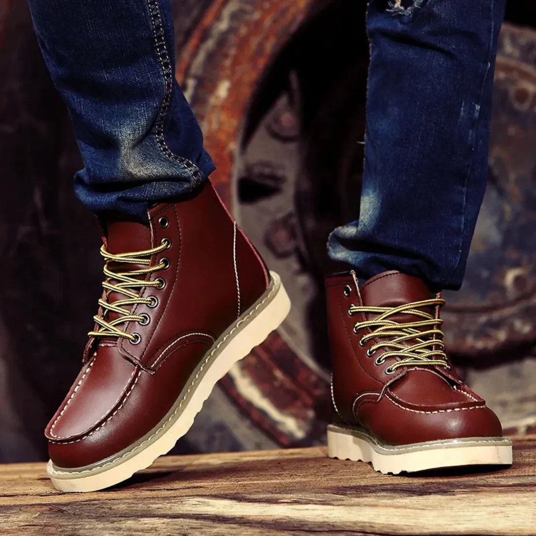 Cole™ | Classic Vintage Leather Boots for Timeless Style