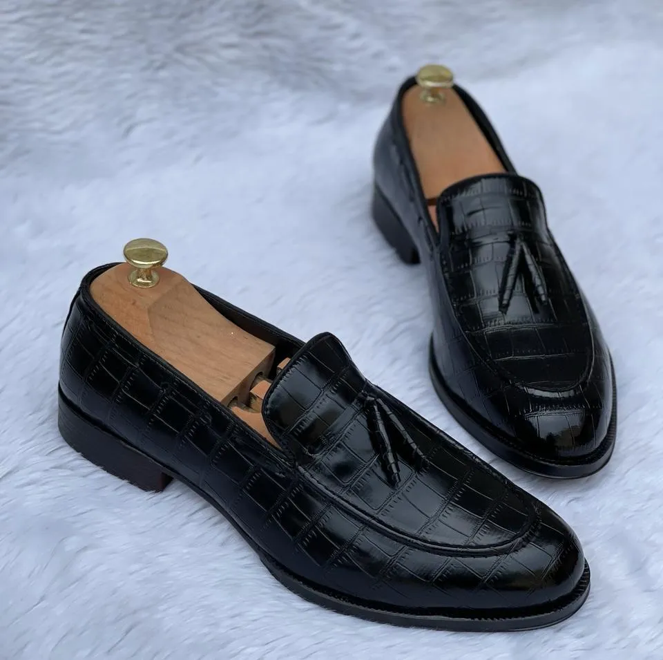CROCO Tassel Loafer Shoes For Partywear And Casual Wear For Men