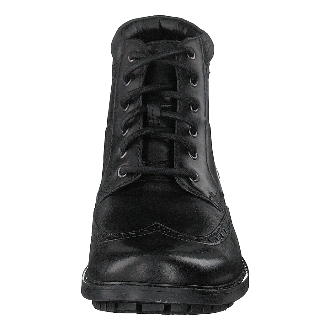 Curington Rise Blk Smooth Lea