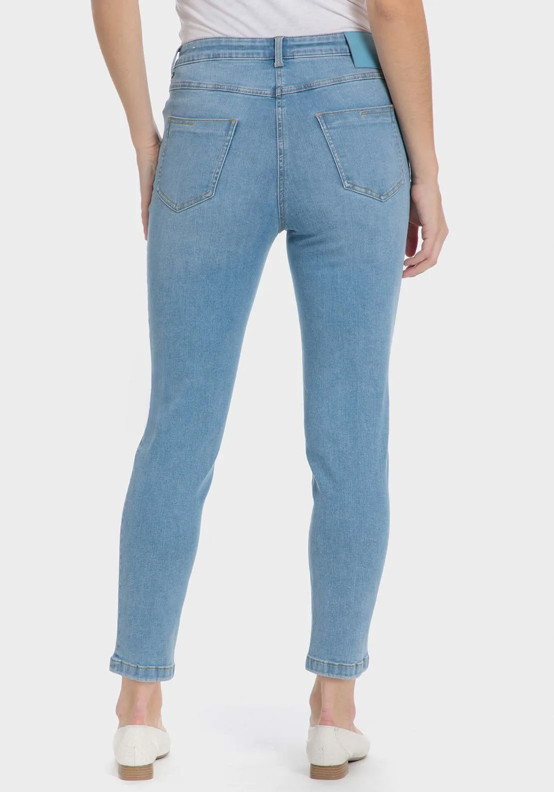 Denim Capri Trousers - Blue Light Denim