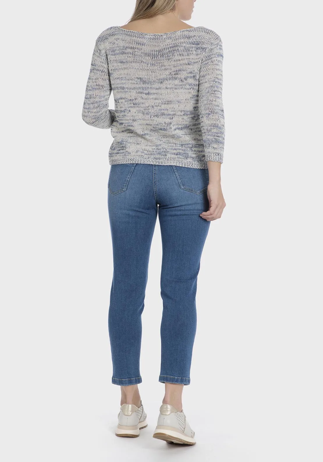 Denim Capri Trousers - Blue