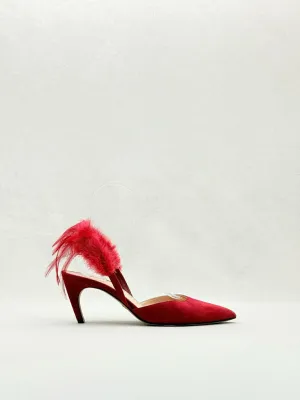 DIOR Ethnie Red Slingbacks 38