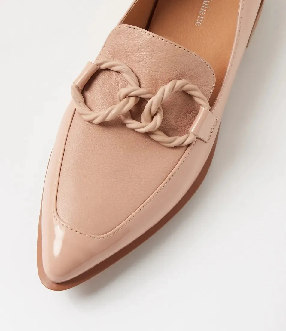 Django & Juliette - Elgin Cappuccino Patent Leather Loafers