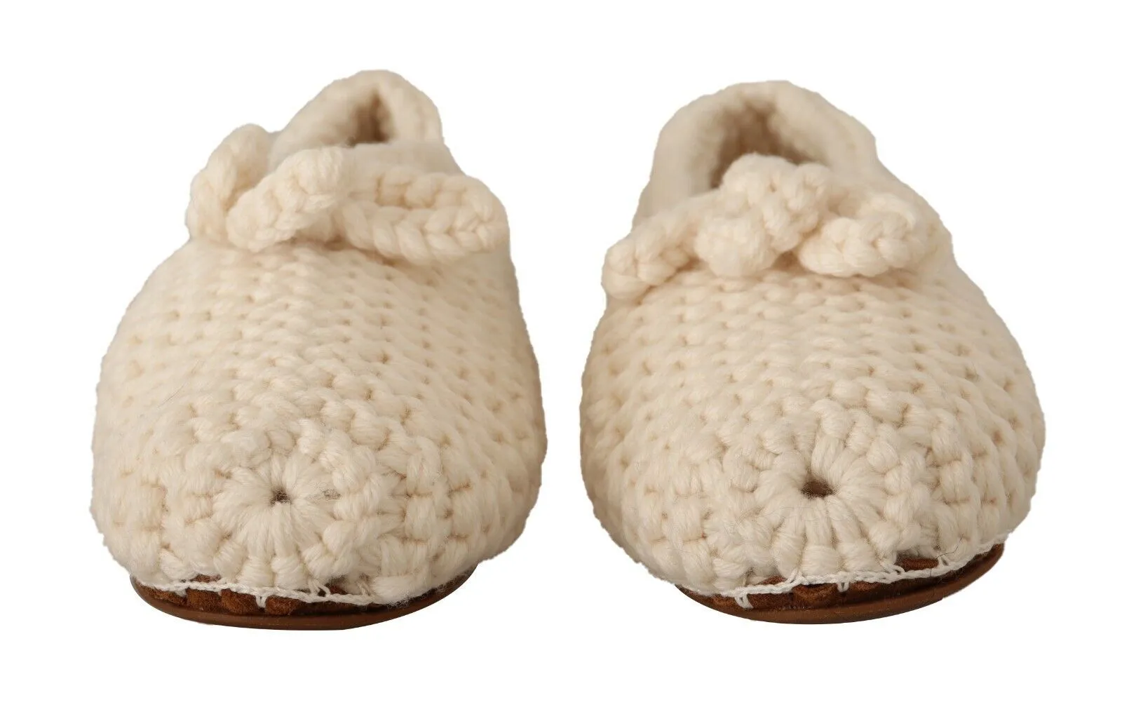 Dolce & Gabbana Wool Chic Knit Ballerina Flats