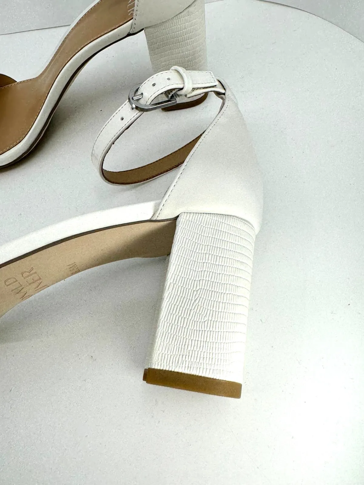 DONAL J PLINER FARAH LEATHER OPEN-TOE ANKLE STRAP SANDALS