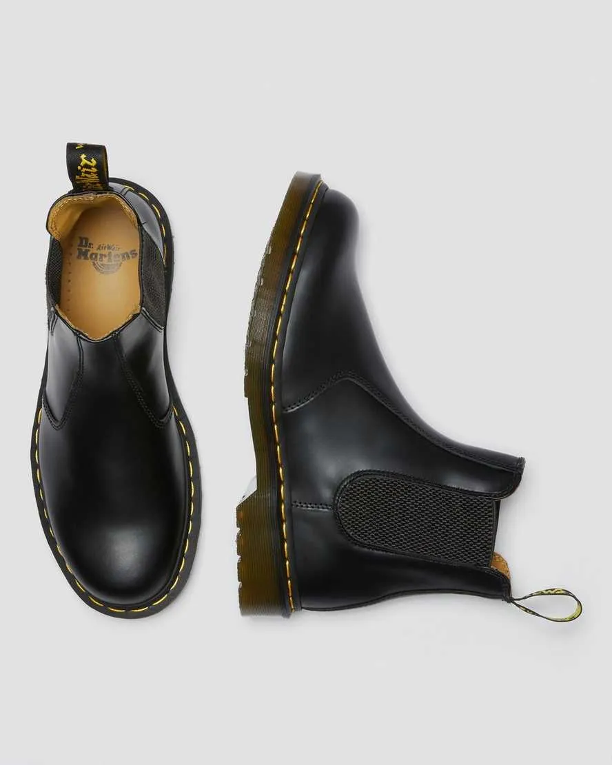 Dr Martens 2976 Smooth Leather Chelsea Boots Black YS